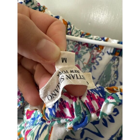 Christian Siriano women’s size medium abstract colorful blouse - Picture 5 of 7